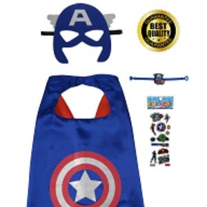 Captain America Cape and Mask 4 Piece Set